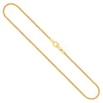 Goldkette als Bingokette in Gelbgold 585 / 14K, 40 cm lang, 1,8 mm breit, Gewicht ca. 7.8 g.