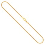 Goldkette als Bingokette in Gelbgold 585 / 14K, 50 cm lang, 1,8 mm breit, Gewicht ca. 11 g.