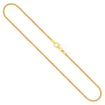 Goldkette als Bingokette in Gelbgold 585 / 14K, 70 cm lang, 1,8 mm breit, Gewicht ca. 13.6 g.