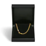 Goldkette als Panzerkette weit in Gelbgold 333 / 8 Karat, 65 cm lang, 3.3 mm breit, Gewicht ca. 7.1