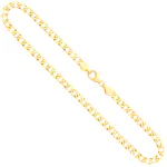 Goldkette als Panzerkette facettiert in Gelbgold 750 / 18 Karat, 70 cm lang, 5 mm breit, Gewicht ca. 24,6 g.