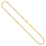 Goldkette als Schlangenkette in Gelbgold 333 / 8 Karat, 36 cm lang, 1.6 mm breit, Gewicht ca. 5 g.