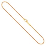 Goldkette als Schlangenkette in Gelbgold 750 / 18K, 42 cm lang, 1,4 mm breit, Gewicht ca. 4.4 g.