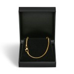 Goldkette als Schlangenkette in Gelbgold 750 / 18K, 34 cm lang, 2,4 mm breit, Gewicht ca. 12.5 g.