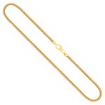 Goldkette als Schlangenkette in Gelbgold 585 / 14K, 60 cm lang, 2,4 mm breit, Gewicht ca. 15.6 g.