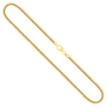 Goldkette als Schlangenkette in Gelbgold 585 / 14K, 38 cm lang, 2,4 mm breit, Gewicht ca. 11 g.