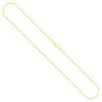 Goldkette als Tondakette in Gelbgold 333 / 8K, 42 cm lang, 1 mm breit, Gewicht ca. 3 g.