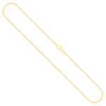 Goldkette als Tondakette in Gelbgold 375 / 9K, 45 cm lang, 1 mm breit, Gewicht ca. 3.2 g.