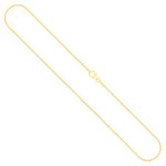 Goldkette als Tondakette in Gelbgold 585 / 14K, 40 cm lang, 1 mm breit, Gewicht ca. 3.5 g.