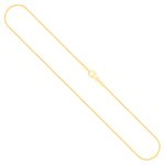 Goldkette als Tondakette in Gelbgold 585 / 14K, 45 cm lang, 1 mm breit, Gewicht ca. 3.9 g.