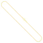 Goldkette als Tondakette in Gelbgold 585 / 14K, 80 cm lang, 1 mm breit, Gewicht ca. 6.9 g.