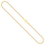 Goldkette als Tondakette in Gelbgold 750 / 18K, 45 cm lang, 1,5 mm breit, Gewicht ca. 12 g.