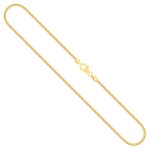 Goldkette als Tondakette in Gelbgold 585 / 14K, 42 cm lang, 1,5 mm breit, Gewicht ca. 9.3 g.