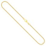 Goldkette als Tondakette in Gelbgold 333 / 8K, 42 cm lang, 1,5 mm breit, Gewicht ca. 7.4 g.