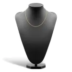 Goldkette als Kordelkette hohl in Gelbgold 585 / 14 Karat, 55 cm lang, 2,1 mm breit, Gewicht ca. 2,3 g.