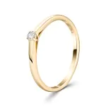 0,05 Karat Diamant Ring Gelbgold