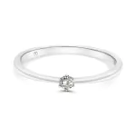 0,05 Karat Diamant Ring Weißgold