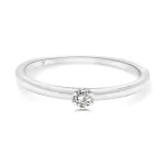 0,05 Karat Diamant Ring Weißgold