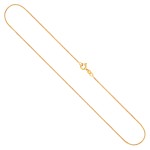 Goldkette als Ankerkette flach in Gelbgold 375 / 9K, 80 cm lang, 1,2 mm breit, Gewicht ca. 2.8 g.