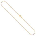 Goldkette als Ankerkette flach in Gelbgold 333 / 8 Karat, 60 cm lang, 1.2 mm breit, Gewicht ca. 1,6 g.