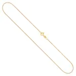Goldkette als Ankerkette diamantiert in Gelbgold 333 / 8K, 42 cm lang, 1,2 mm breit, Gewicht ca. 1.7 g.
