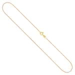 Goldkette als Ankerkette diamantiert in Gelbgold 375 / 9K, 36 cm lang, 1,2 mm breit, Gewicht ca. 1.6 g.