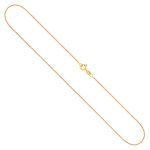 Goldkette als Ankerkette diamantiert in Gelbgold 375 / 9K, 38 cm lang, 1,2 mm breit, Gewicht ca. 1.7 g.