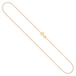 Goldkette als Ankerkette diamantiert in Gelbgold 375 / 9K, 60 cm lang, 1,2 mm breit, Gewicht ca. 2.7 g.