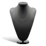 Goldkette als Ankerkette diamantiert in Gelbgold 585 / 14K, 50 cm lang, 1,7 mm breit, Gewicht ca. 4.7 g.