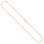 Goldkette als Ankerkette diamantiert in Gelbgold 585 / 14 Karat, 65 cm lang, 1.7 mm breit, Gewicht ca. 6,2 g.