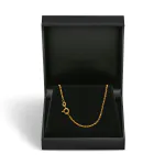 Goldkette als Ankerkette diamantiert in Gelbgold 585 / 14 Karat, 75 cm lang, 1.7 mm breit, Gewicht ca. 7,1 g.