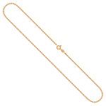 Goldkette als Ankerkette diamantiert in Gelbgold 585 / 14K, 38 cm lang, 1,7 mm breit, Gewicht ca. 3.7 g.