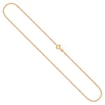Goldkette als Ankerkette diamantiert in Gelbgold 585 / 14K, 55 cm lang, 1,7 mm breit, Gewicht ca. 5.2 g.