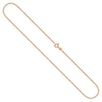 Goldkette als Ankerkette diamantiert in Rotgold 585 / 14K, 50 cm lang, 1,7 mm breit, Gewicht ca. 4.7 g.