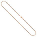 Goldkette als Ankerkette diamantiert in Rotgold 333 / 8K, 60 cm lang, 1,7 mm breit, Gewicht ca. 4.7 g.
