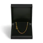 Goldkette als Ankerkette diamantiert in Gelbgold 333 / 8 Karat, 75 cm lang, 1.9 mm breit, Gewicht ca. 8.1