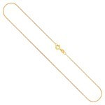 Goldkette als Panzerkette flach in Gelbgold 333 / 8K, 50 cm lang, 1,1 mm breit, Gewicht ca. 1.6 g.