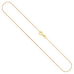 Goldkette als Panzerkette flach in Gelbgold 333 / 8K, 45 cm lang, 1,1 mm breit, Gewicht ca. 1.4 g.