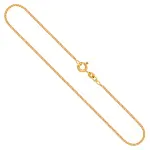 Goldkette als Panzerkette flach in Gelbgold 333 / 8K, 40 cm lang, 1,4 mm Breit, Gewicht ca. 2.2 g.