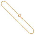 Goldkette als Panzerkette flach in Gelbgold 333 / 8K, 55 cm lang, 1,6 mm breit, Gewicht ca. 3.8 g.