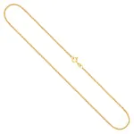 Goldkette als Erbskette in Gelbgold 375 / 9K, 38 cm lang, 1,5 mm breit, Gewicht ca. 2.9 g.