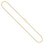 Goldkette als Erbskette in Gelbgold 375 / 9K, 36 cm lang, 1,5 mm breit, Gewicht ca. 2.7 g.