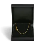 Goldkette als Erbskette in Gelbgold 375 / 9K, 50 cm lang, 1,5 mm breit, Gewicht ca. 3.8 g.