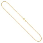 Goldkette als Erbskette in Gelbgold 585 / 14K, 50 cm lang, 1,5 mm breit, Gewicht ca. 4.3 g.