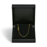 Goldkette als Erbskette in Gelbgold 333 / 8K, 40 cm lang, 2 mm breit, Gewicht ca. 3.6 g.