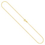 Goldkette als Achterkette in Gelbgold 585 / 14K, 50 cm lang, 1,3 mm breit, Gewicht ca. 2.4 g.