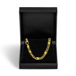 Goldkette als Fantasiekette hohl in Gelbgold 333 / 8K, 60 cm lang, 5,2 mm breit, Gewicht ca. 12 g.