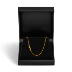 Goldkette als Schlangenkette in Gelbgold 333 / 8 Karat, 55 cm lang, 1.2 mm breit, Gewicht ca. 4.1