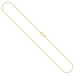 Goldkette als Schlangenkette in Gelbgold 333 / 8K, 40 cm lang, 0,8 mm breit, Gewicht ca. 1.7 g.