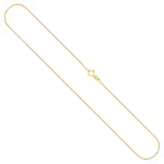 Goldkette als Schlangenkette in Gelbgold 333 / 8K, 40 cm lang, 0,8 mm breit, Gewicht ca. 1.7 g.